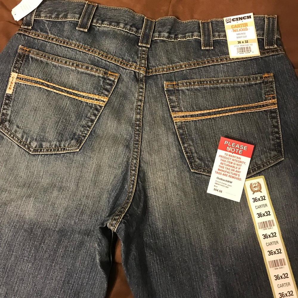 Men’s Cinch Carter midrise bootcut jeans.